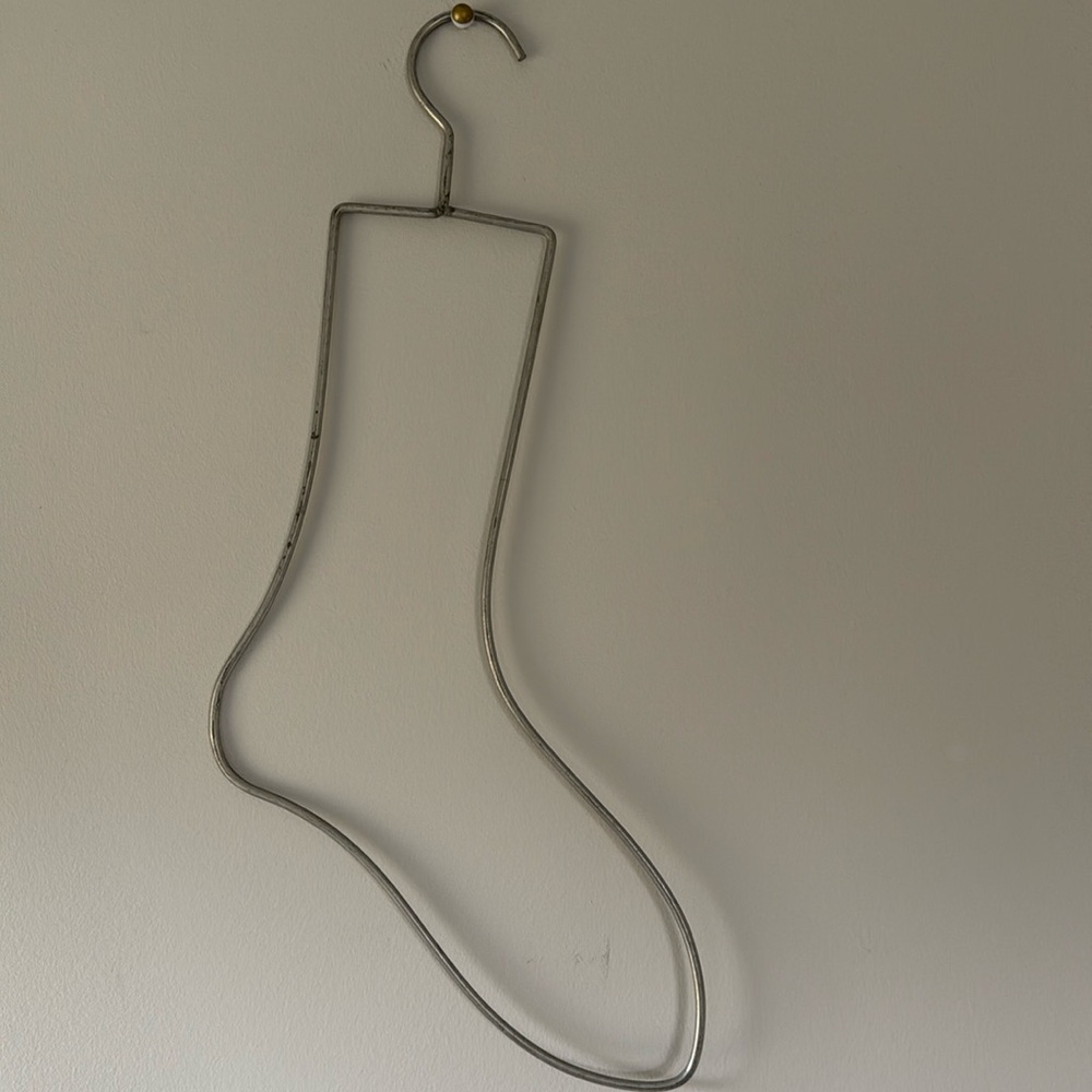 Vintage Metal Sock Form Stretcher Knitting